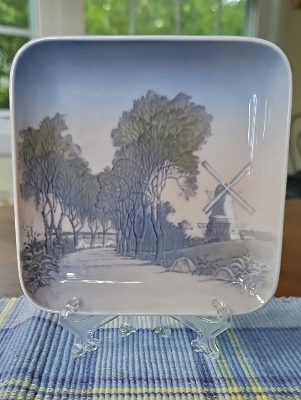 Bing & Grondahl Denmark Dybbol Molle Windmill Wall Plaque VTG 1970s